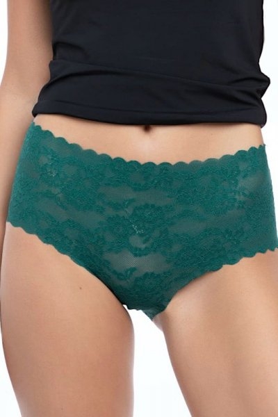 Figi damskie Julimex Bellie maxi butelkowa zieleń