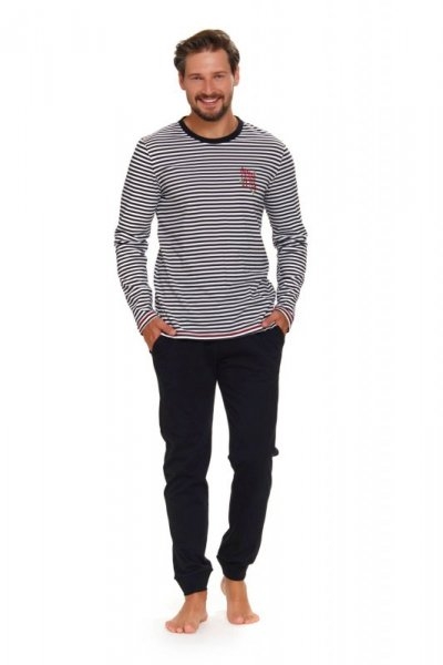 Piżama męska Doctor nap PMB 5234 czarna plus