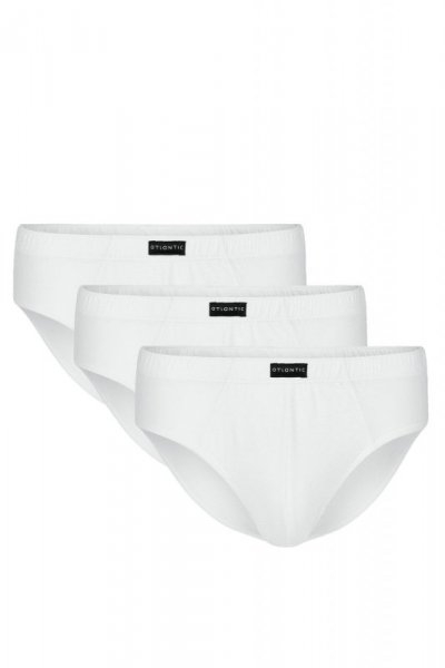 Slipy męskie Atlantic classic 006 3-pak białe