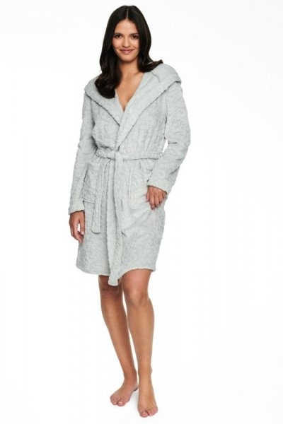 Szlafrok damski Henderson Ladies Henri 40138 szary