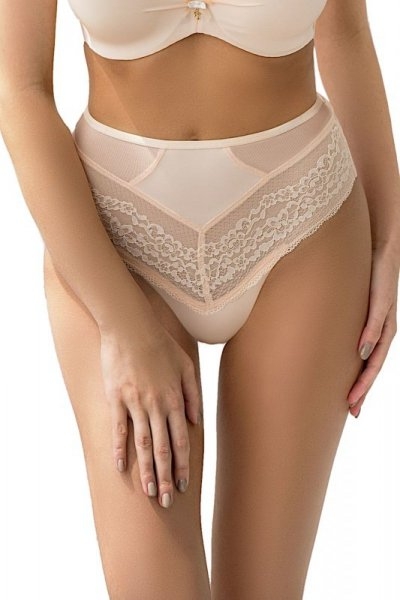 Stringi damskie Kris Line wysokie Pola caffelatte