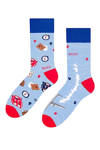 Skarpety More 079 asymetr. wzór 021 travels
