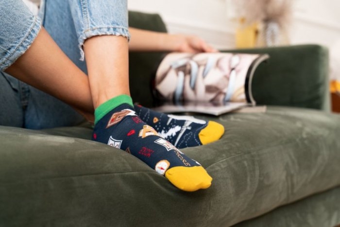 Skarpety More Travels Low 034-A015 Ciemny Jeans