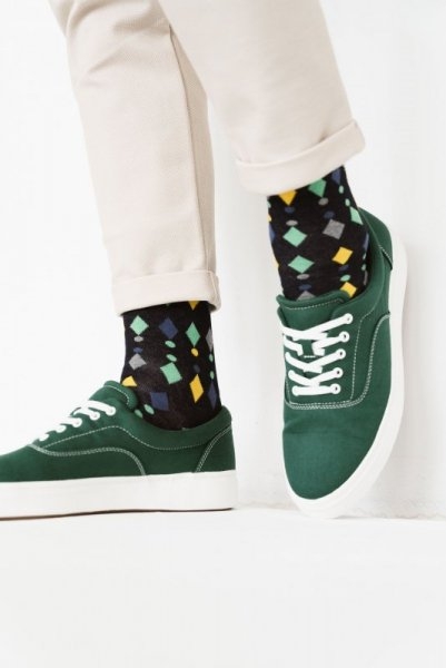 Skarpety męskie More Diamonds 051-128 Ciemny Granat