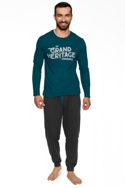 Piżama męska Henderson Brand 40021 ciemnoturkusowa