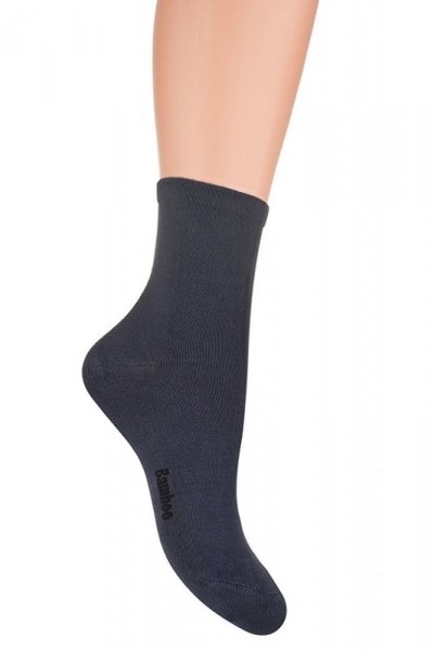 Skarpety damskie Skarpol bambus 24 grafitowe