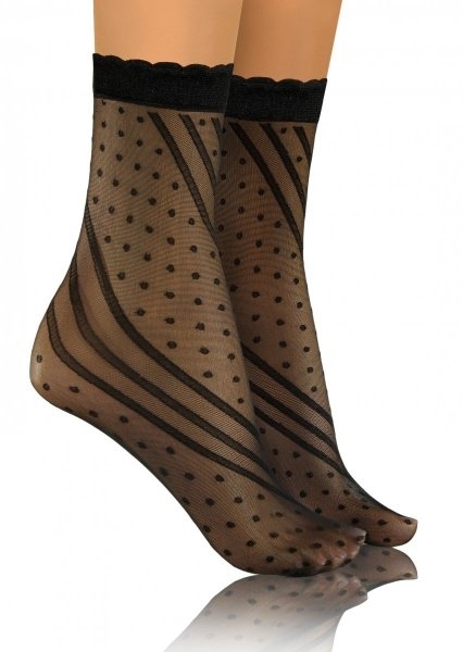 Skarpetki damskie fashion wzór 03 pikot sesto senso