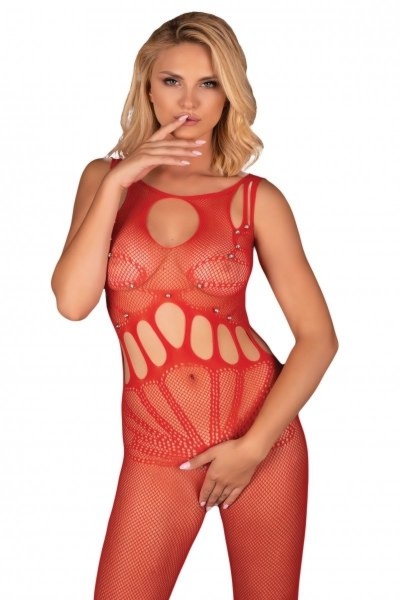 Bodystocking Amahil red Livia Corsetti