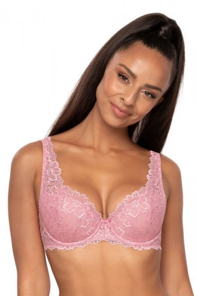 Biustonosz usztywniany Mat Carmela 053/22 różowy2 plus