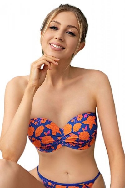 Biustonosz kąpielowy Kris Line Rodos balconette cobalt