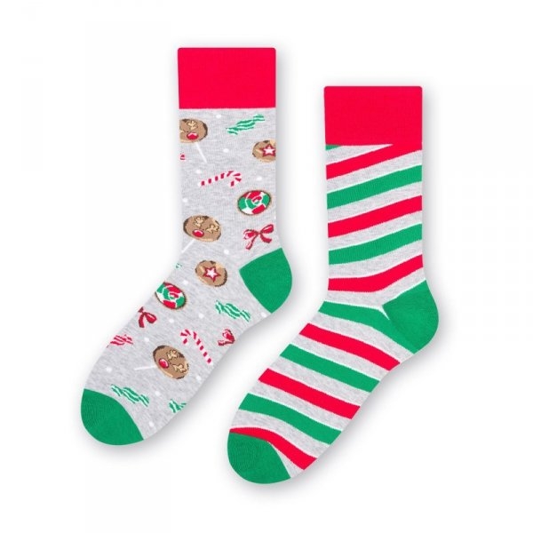 Skarpety męskie Steven 136-069 Melanż Jasny Szary