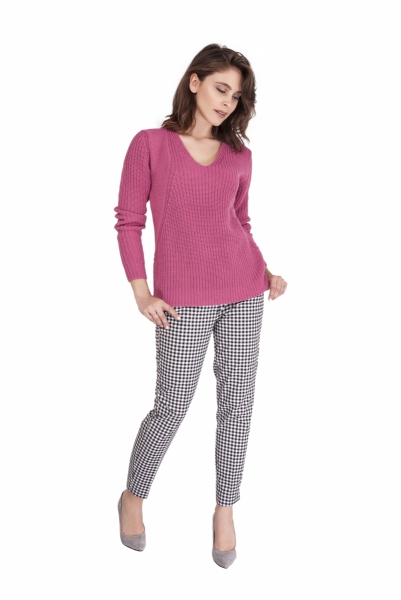 Sweter damski mkm victoria swe 123 różowy