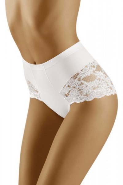 Damskie figi modelujące Wol-Bar Slimea białe