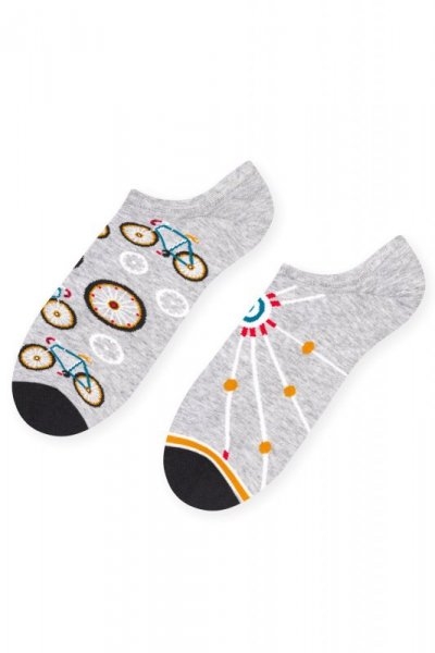 Stopki męskie More 009 019 asymetryczne Bike szare