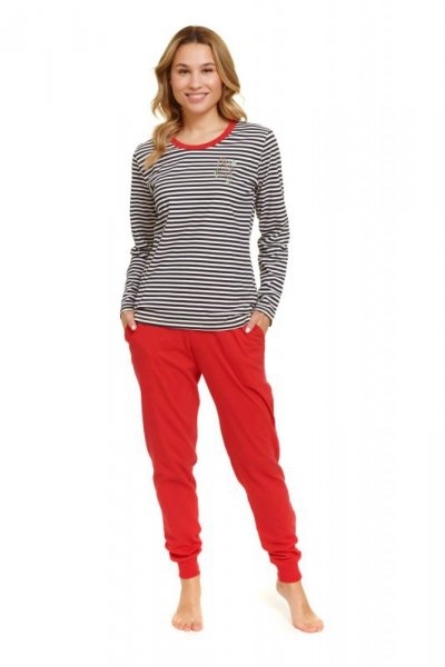 Piżama damska Doctor nap PM 5235 czerwona