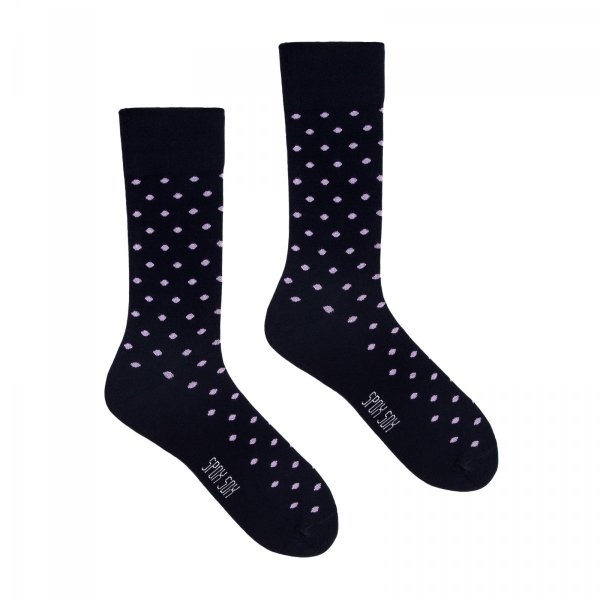 Skarpetki fioletowe grochy spox sox