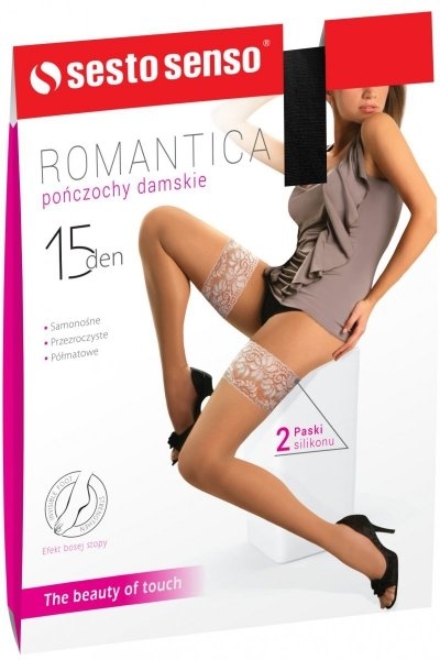 Pończochy romantica 15 den sesto senso