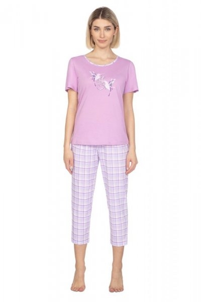 Piżama damska Regina 659 fioletowa plus