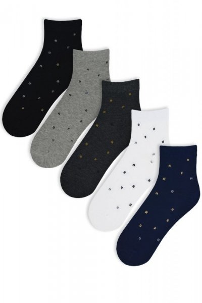 Skarpety męskie Noviti ST 027 M 01 literki