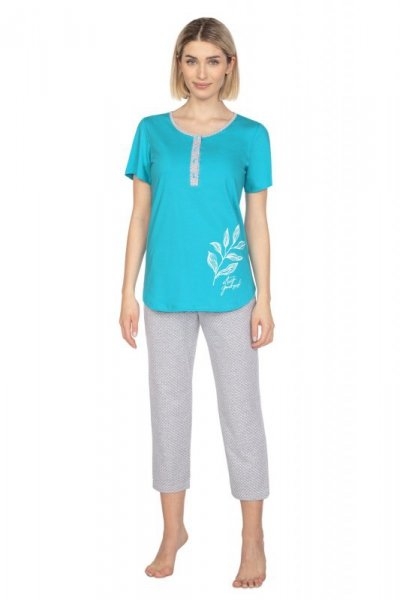 Piżama damska Regina 665 turkusowa