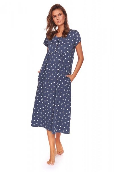 Damska koszula nocna Doctor nap TM 4119 deep blue
