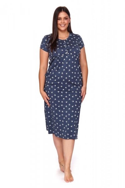 Damska koszula nocna Doctor nap TM 4119 deep blue plus