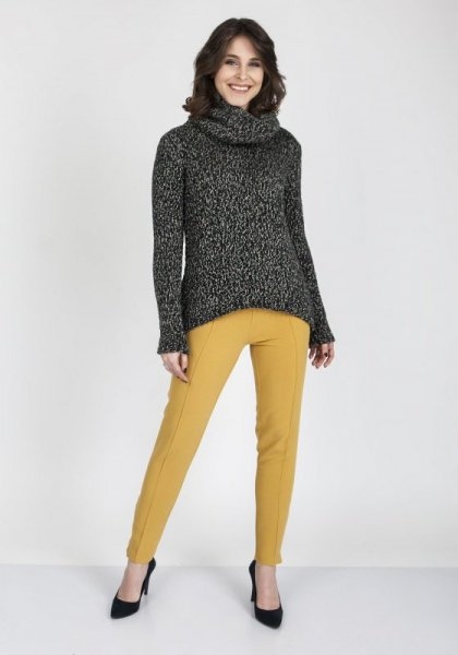 Sweter damski mkm nicola swe 103 grafitowy