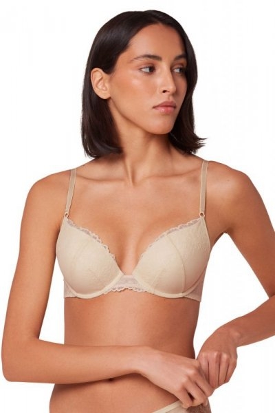 Biustonosz push-up Triumph Bright Spotlight WHU beżowy