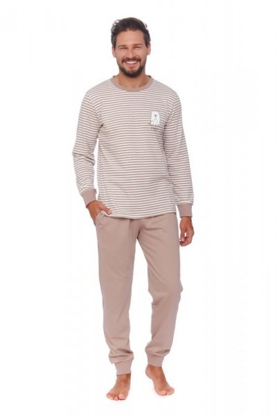 Piżama męska Doctor nap PMB 4530 beżowa
