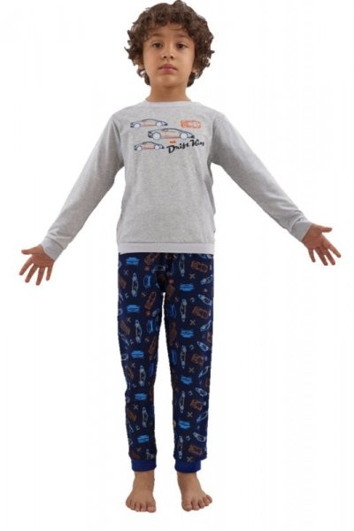 Piżama chłopięca Lama B 513 PY szara