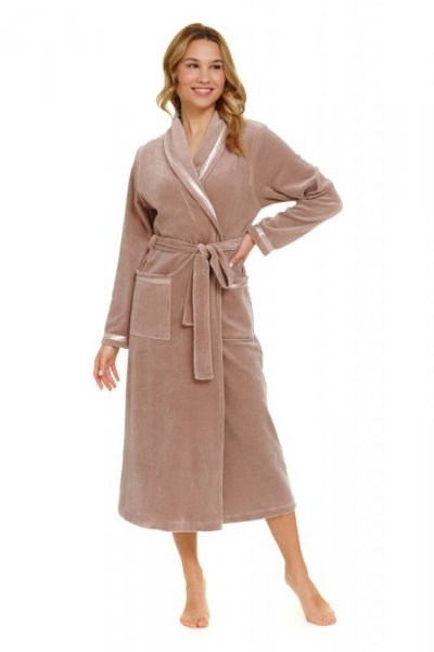 Szlafrok damski Doctor nap SWA 1078 beżowy plus