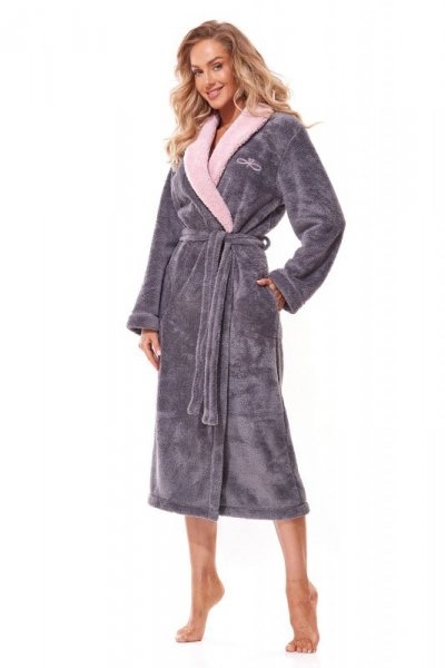 Szlafrok damski L&L Duo 2314 szary