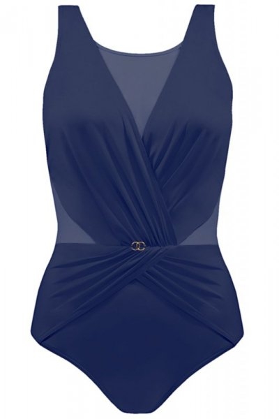 Strój kąpielowy Self skj Fashion7 1006V 17 granatowy