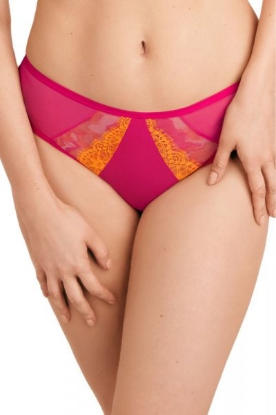 Figi damskie Show Time 860 Brazyliany amarantowe Gorsenia