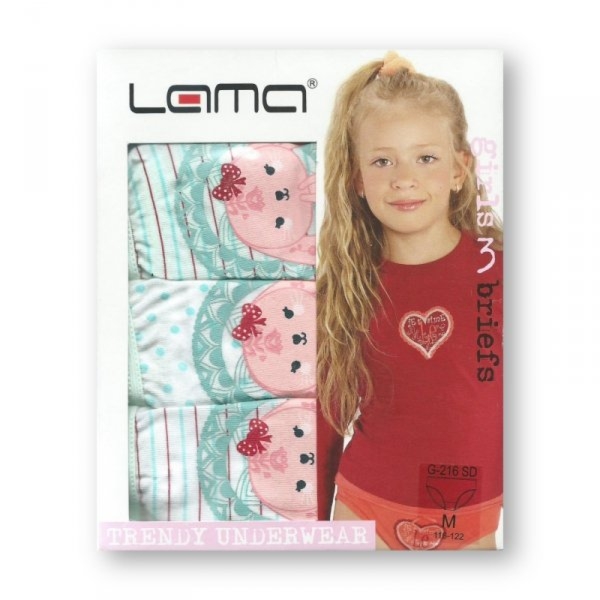 Figi dziewczęce Lama figi G 216 SD 3-pak