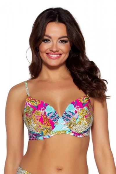 Biustonosz kąpielowy Ava sk 172 Turquoise paisley plus