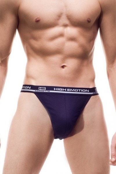 Slipy męskie Cornette Tanga High Emotion granatowe