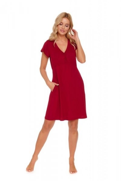 Damska koszula nocna Doctor nap TW 5144 wine red