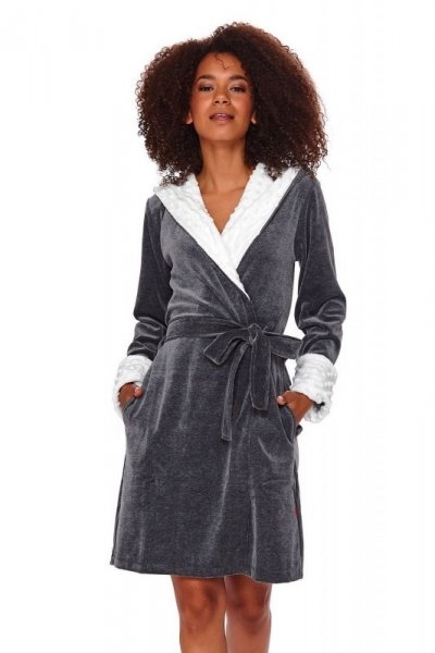 Szlafrok damski Doctor nap SDB 7059 ciemnoszary