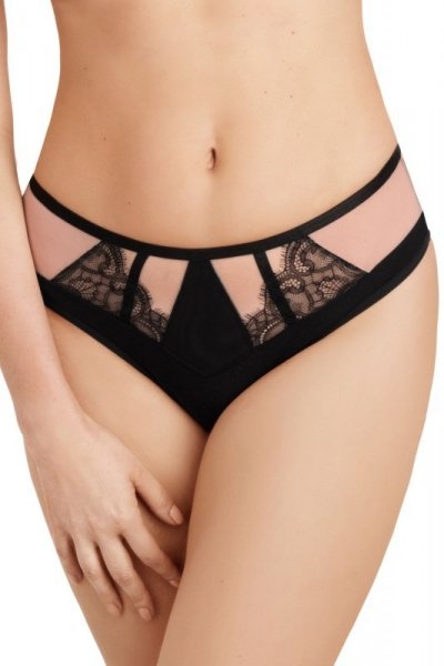 Figi damskie Gorsenia Black to black 836