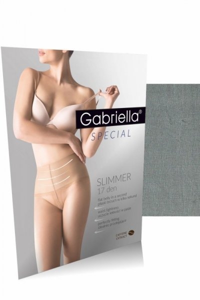 Rajstopy damskie Gabriella Slimmer 17den 716 grafit