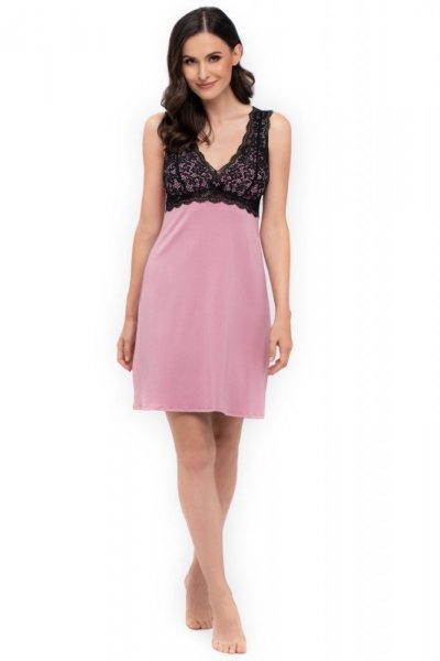 Damska koszula nocna Babella  Larisa soft różowa