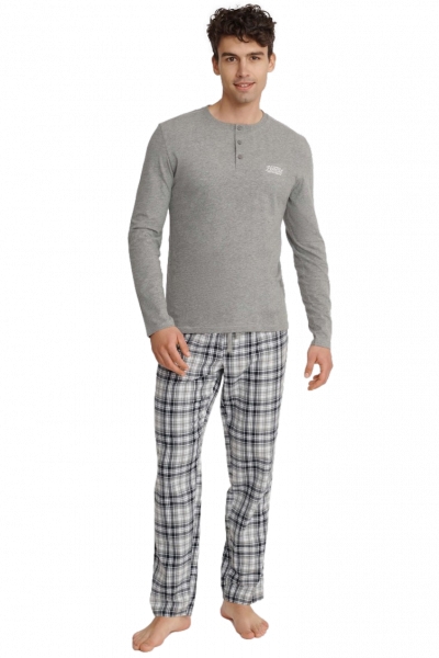 Piżama męska Henderson Usher 40946-90X Szary melanż