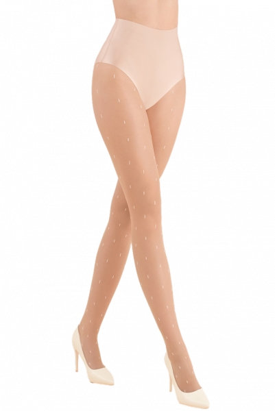 Rajstopy damskie Gabriella Navel 413 beige plus