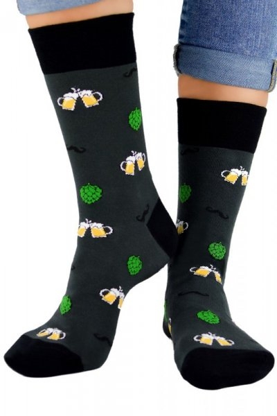 Skarpety męskie Noviti SB 002 U 12 piwka czarne