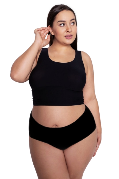 Figi damskie julimex flexi-one plus size maxi czarne