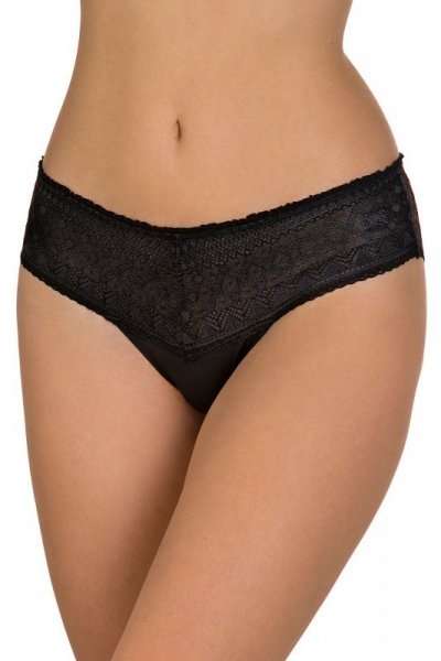 Figi damskie Lama laser cut L POL 5004BI-02 czarne