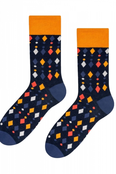 Skarpety męskie More Diamonds 051-127 Granatowe