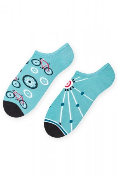 Stopki męskie More 009 020 asymetryczne Bike turkusowe