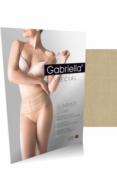 Rajstopy damskie Gabriella Slimmer 17den 716 neutro